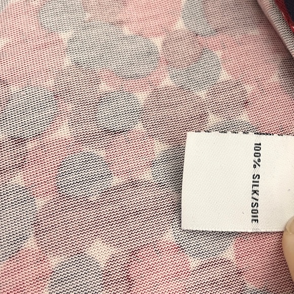 100% SILK DVF Diane Von Furstenberg New Julian Two red pink blue wrap dress 6 - Picture 8 of 8